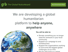 Tablet Screenshot of globalnoticeboard.com